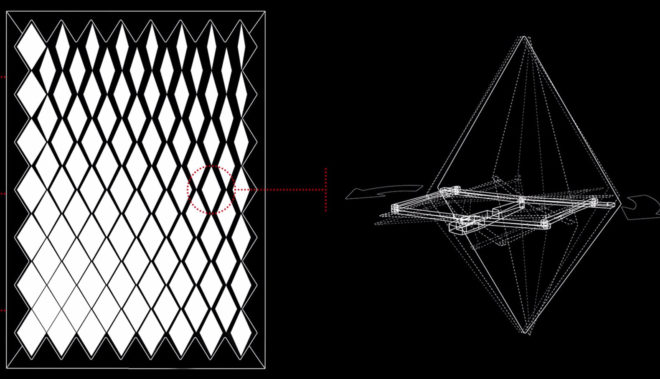 ION2 installation, responsive design prototype, LMN Architects, Microsoft Kinect, Grasshopper definition, responsive design, intelligent design, kinetic structure, kinetic architecture, acrylic