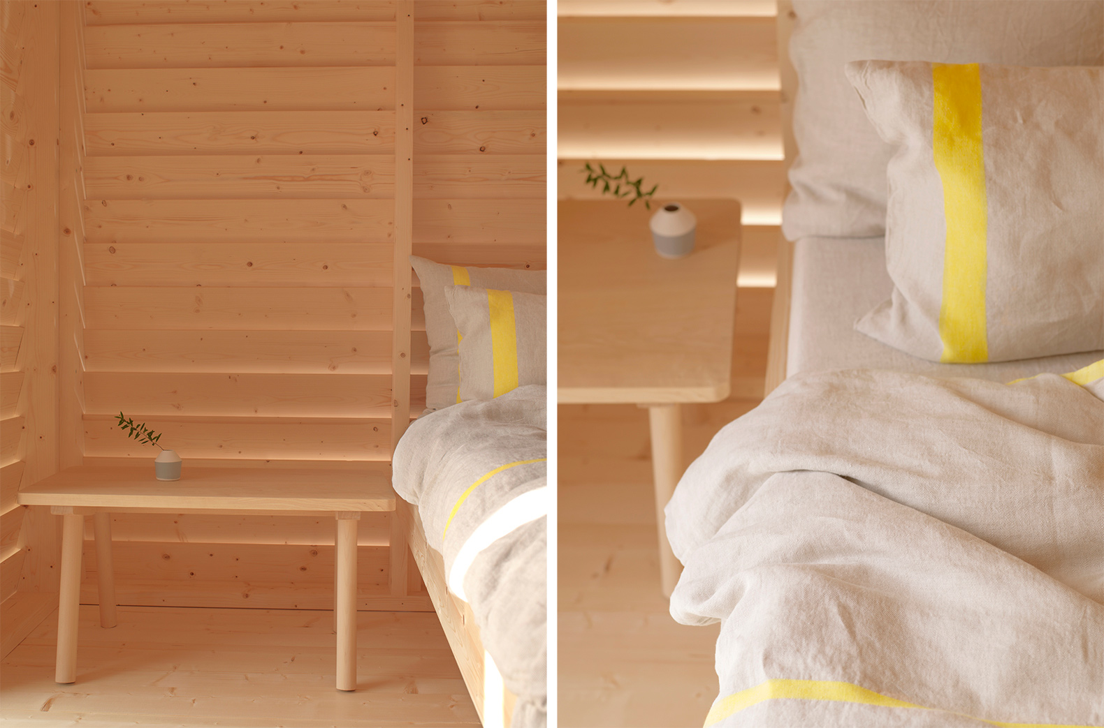KOTI, KOTI by Linda Bergroth, Linda Bergroth, Institut Finlandais, Airbnb, design, Finnish design, Finnish hospitality, Finland, Paris, sleepover, Finnish sleepover, installation, living installation