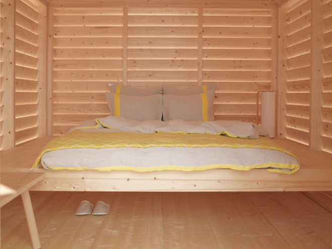 KOTI, KOTI by Linda Bergroth, Linda Bergroth, Institut Finlandais, Airbnb, design, Finnish design, Finnish hospitality, Finland, Paris, sleepover, Finnish sleepover, installation, living installation