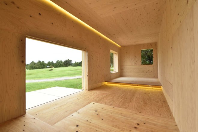 kengo kuma, snow peak, outdoor gear, trailer, tiny trailer, plywood trailer, minimalist trailer, minimalist design, outdoor lifestyle, portable shelter