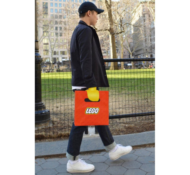 LEGO, School of Visual Arts of New York, Junho Lee, Hyun Chul Choi, LEGO minifugres, LEGO minifigs, LEGO shopping bag, LEGO Hand Bag