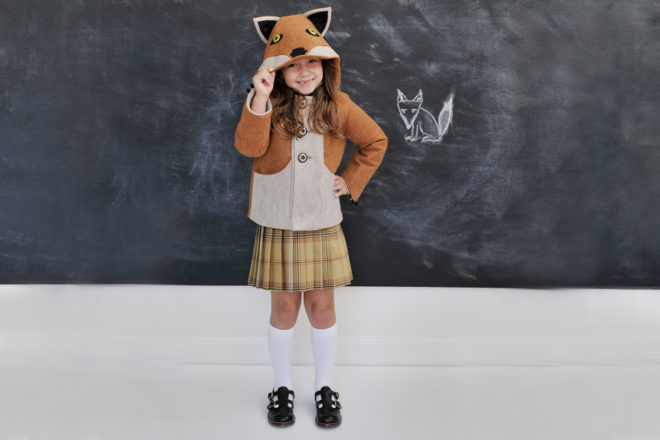 little goodall fox jacket, felt fox jacket, Kids clothing, Childrens clothing, winter jackets, little goodall jackets, little goodall winter jackets, little goodall animal jackets, molly goodall, felt jackets, little goodall felt jackets, handmade jackets, little goodall handmade jackets,