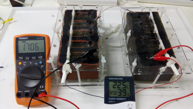 Living Bricks, Rachel Armstrong, Newcastle University, LIAR, energy-generating walls, bioreactor walls, bricks that generate energy, walls that generate energy, energy bricks, microbial fuel cell bricks, bricks turn pond slime into energy, green bricks, fossil fuel-free energy bricks