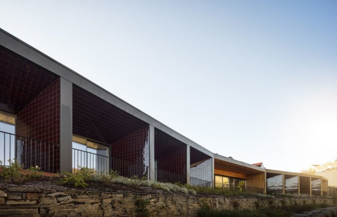 Rebelo de Andrade, Longroiva's Hotel & Thermal Spa, thermal baths, Portugal, green hotel, green architecture, modules, walkway, bungalows