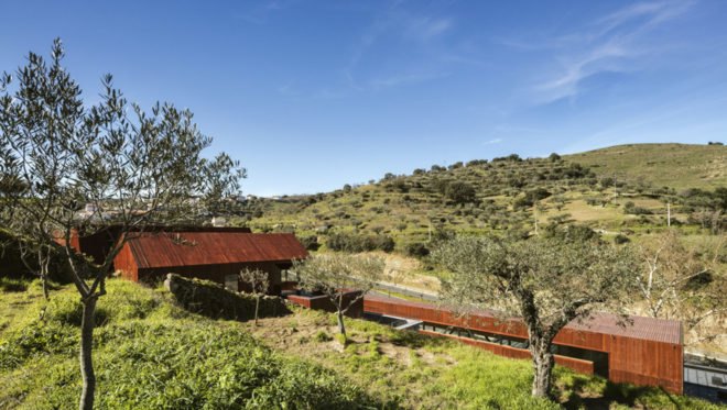 Rebelo de Andrade, Longroiva's Hotel & Thermal Spa, thermal baths, Portugal, green hotel, green architecture, modules, walkway, bungalows