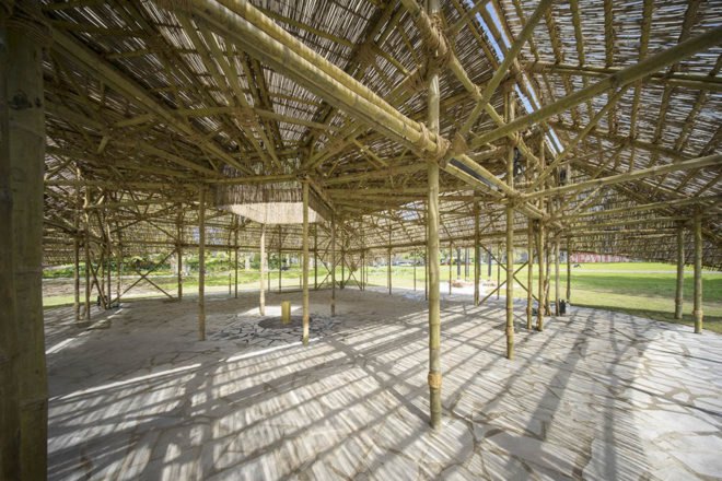 MPavilion by Bijoy Jain, MPavilion 2016, MPavilion 2016 in Melbourne, summer pavilion in Melbourne, bamboo architecture in Australia, Australia summer pavilion, MPavilion in Australia, bamboo MPavilion