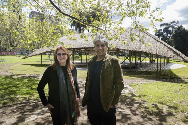 MPavilion by Bijoy Jain, MPavilion 2016, MPavilion 2016 in Melbourne, summer pavilion in Melbourne, bamboo architecture in Australia, Australia summer pavilion, MPavilion in Australia, bamboo MPavilion