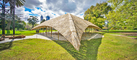 MPavilion by Bijoy Jain, MPavilion 2016, MPavilion 2016 in Melbourne, summer pavilion in Melbourne, bamboo architecture in Australia, Australia summer pavilion, MPavilion in Australia, bamboo MPavilion