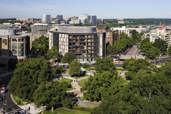 engineering health into architecture, Milken Institute School of Public Health by Payette, GWU School of Public Health, LEED Platinum DC building, LEED Platinum GWU building, 2016 AIANY COTE Honor Award