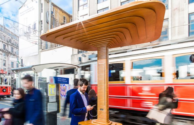 Mito charging station, smarthphone, Istanbul, Art Lebedev, solar power, solar panel, green technology, urban design, green design