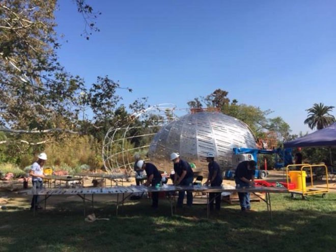 NASA Orbit Pavilion by StudioKCA, NASA Orbit Pavilion at The Huntington, NASA Orbit Pavilion California, NASA Orbit Pavilion Los Angeles, Five initiative by The Huntington