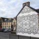 NeSpoon, street art, lace art, Wroclaw, Auckland, Pont-l’Abbé, Warsaw, doily art works, doily imprinted art, public art