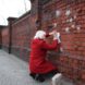 NeSpoon, street art, lace art, Wroclaw, Auckland, Pont-l’Abbé, Warsaw, doily art works, doily imprinted art, public art