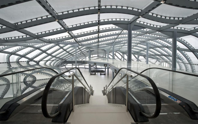 Studio Fuksas, New Rome /EUR Convention Hall and Hotel, congress center, Rome, solar power, double skin facade, glass facade, photovoltaics, clean energy, solar radiation, climate control system, green architecture