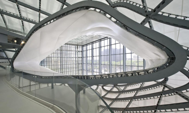 Studio Fuksas, New Rome /EUR Convention Hall and Hotel, congress center, Rome, solar power, double skin facade, glass facade, photovoltaics, clean energy, solar radiation, climate control system, green architecture