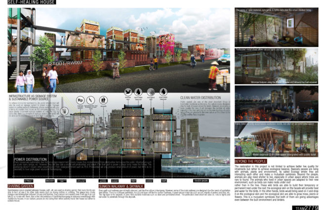 self-healing house, Edwin Indera Waskita, Edwin Indera Waskita, Raynaldo Theodore, Maria Vanessa, and Rama Dwi Wahyu, biodesign competition, biodesign, ecology, sustainable housing, living house, living walls, ecological skin