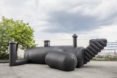 BUREAU A, temporary structure, night club, pop-up, inflatable structure, PVC membrane, Switzerland, shelter, emergency shelter