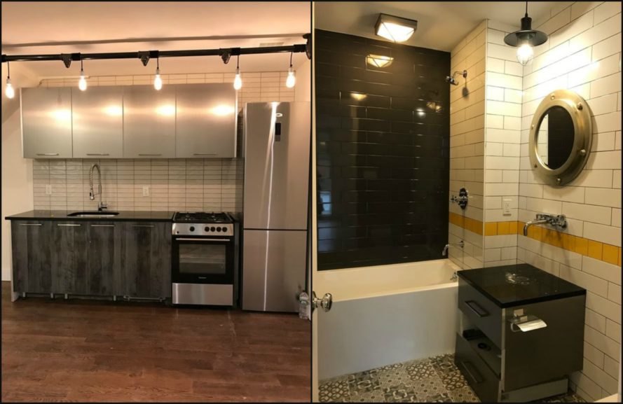 Subway station apartment, mta-themed building,All Year Management, brooklyn, bushwick mta themed house, Jake Berman, bushwick subway, brooklyn architecture, 132A Stanhope Street, STANHOPE STREET STATION, quirky home design, mta home brooklyn, subway home bushwick, urban art