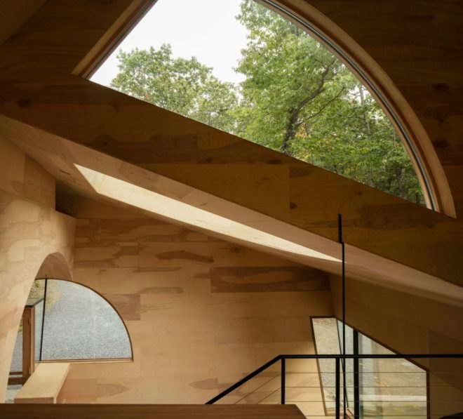 Steven Holl Architects, Ex of In House, Rhinebeck houses, Holl house in Rhinebeck, Rhinebeck architecture, ny architecture, cabin architecture, geothermal systems, solar energy, sustainable design, green design, sustainable home design, boolean voids,
