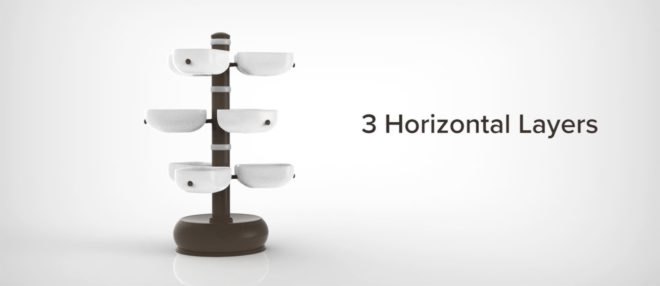 indoor garden, indoor growing, indoor gardening, kitchen garden, Taiga Tower, smart indoor garden, LED indoor garden, self watering garden, indiegogo garden, Taiga garden, tower garden, indoor tower garden