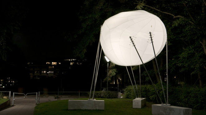 Simon Hjermind Jensen, Shjworks, LEDs, LED lights, Cloud installation, light installation, Copenhagen, polycarbonate, art installation, recreational space, concrete, stainless steel