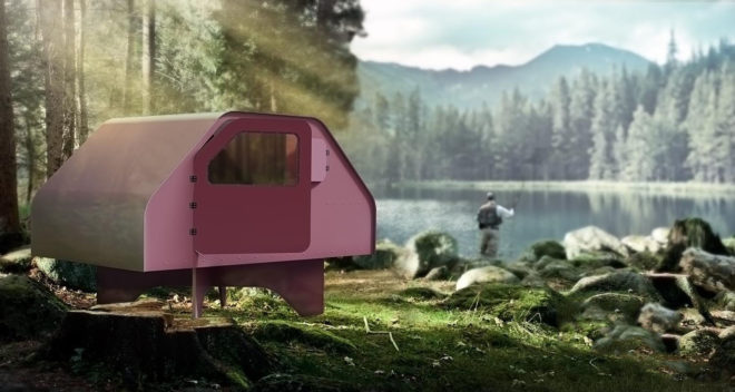 Duffy Shelter, Duffy London, mobile shelter, emergency shelter, flat-pack, prefab trailer, green design, sustainably harvested wood, handmade, natural disasters, emergency housing, prefab
