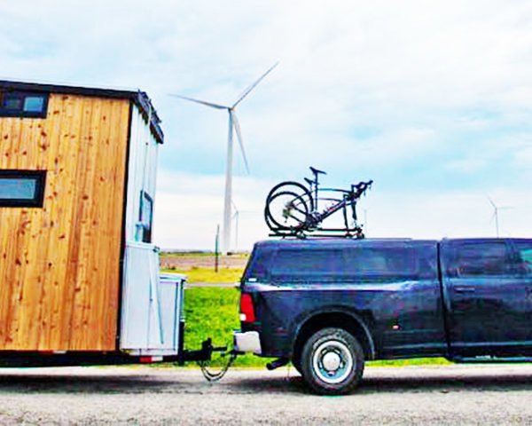 The Tiny Solar House, solar-powered tiny house, house on wheels, off-the-grid house on wheels, tiny house with solar panels