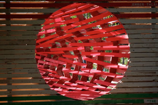 Tunnel Through Time, Hello Wood, temporary installation, Toronto, temporary memorial, Canada, wooden structure, Hungary, green architecture, timber structure