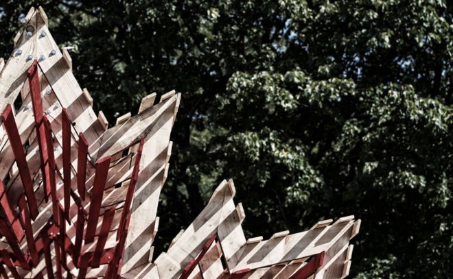 Tunnel Through Time, Hello Wood, temporary installation, Toronto, temporary memorial, Canada, wooden structure, Hungary, green architecture, timber structure