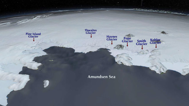 West Antarctica, Antarctica, West Antarctic glacier, West Antarctic glaciers, Thwaites Glacier, Thwaites, West Antarctic ice sheet, ice, melting ice, glacier, glaciers, melting glaciers, climate change, global warming, sea level rise, rising sea levels