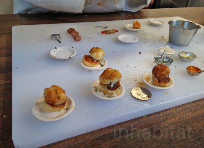 zagat, tiny cafe, zagat tiny cafe, zagat tiny food, tiny food, tiny stove, popin cooking, Los Tacos No. 1, Pizza Loves Emily, Jacques Torres, Emmy Burger, astor place, tiny food pop up, tiny cooking