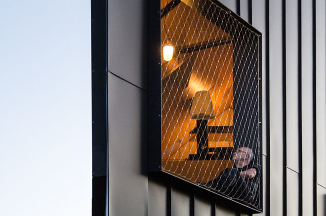 Acute House, Oof! Architecture, green renovation, Victorian cottage, Melbourne, reused building materials, Victorian weatherboard, open spaces, balcony, hanging plants, solar panels, solar hot water, water-efficient toilet, energy efficient appliances