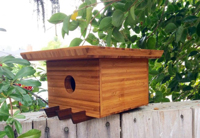 Architecture, modern architecture, design, birdhouse, birdhouses, Douglas Barnhard, Sourgrassbuilt, California, Santa Cruz, repurposed materials, Frank Lloyd Wright, Eichler, Bauhaus, Tea Garden House, Japanese Tea Garden, Golden Gate Park