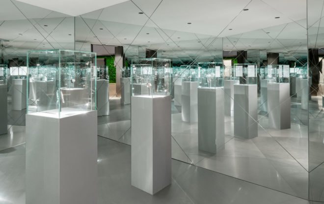 Audemars Piguet museum, temporary museum, Mathieu Lehanneur, Yuz Museum of Contemporary Art, Shanghai, temporary structure, temporary exhibition, green architecture, luxury watches, temporary installation