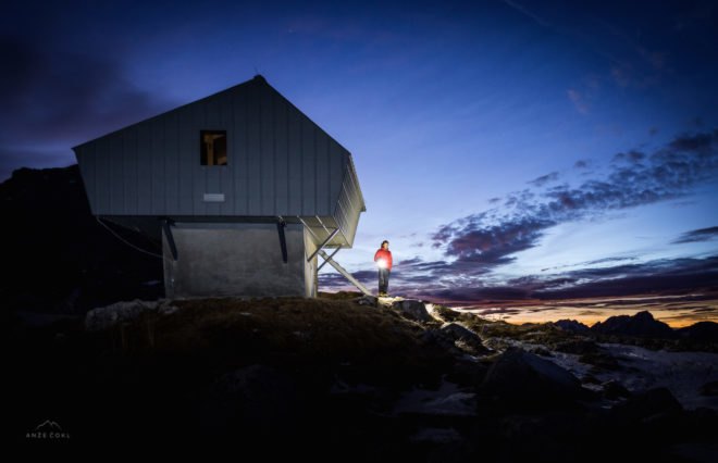 Bivak na Prehodavcih by Premica Architects, Slovenia alpine architecture, Triglav National Park cabin, Triglav National Park architecture, prefabricated alpine cabin, prefab mountain cabin, architecture built on bunkers,