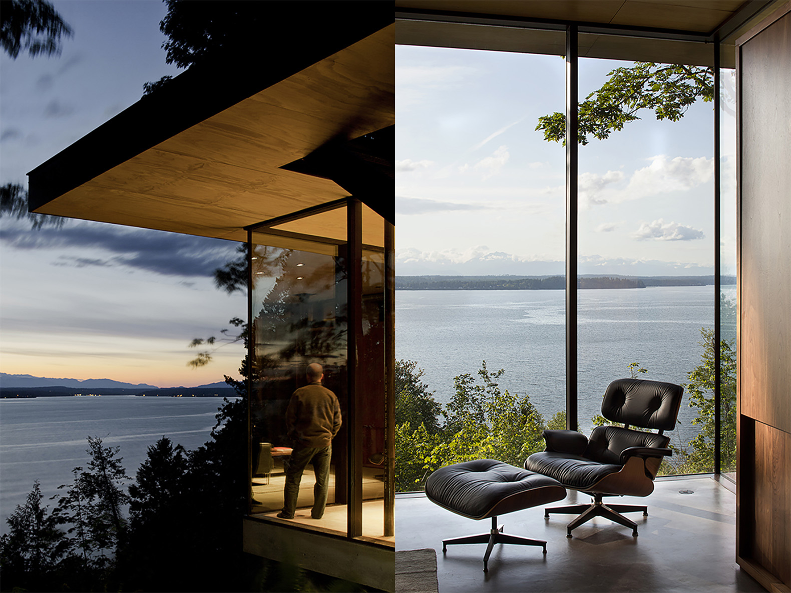 Case Inlet Retreat by MW works, low maintenance cabin, Case Inlet cabin, AIA Honor Award 2016, Ipe wood cabin, Olympic Windows cabin, Puget Sound cabin, environmentally sensitive cabin architecture,
