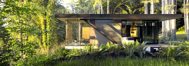 Case Inlet Retreat by MW works, low maintenance cabin, Case Inlet cabin, AIA Honor Award 2016, Ipe wood cabin, Olympic Windows cabin, Puget Sound cabin, environmentally sensitive cabin architecture,