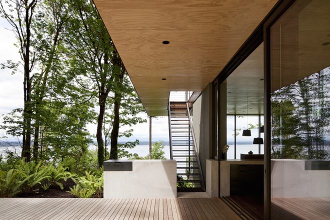 Case Inlet Retreat by MW works, low maintenance cabin, Case Inlet cabin, AIA Honor Award 2016, Ipe wood cabin, Olympic Windows cabin, Puget Sound cabin, environmentally sensitive cabin architecture,