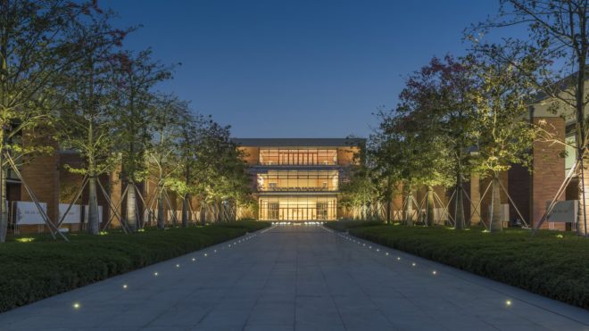 China Resources University by Foster + Partners, China Resources University, China Resources University in Shenzhen, Shenzhen brick architecture, Xiao Jing Wan brick architecture, coarse stone brick