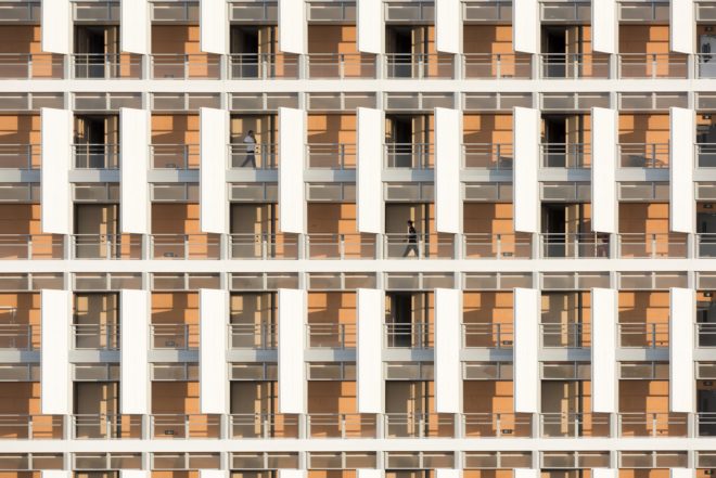China Resources University by Foster + Partners, China Resources University, China Resources University in Shenzhen, Shenzhen brick architecture, Xiao Jing Wan brick architecture, coarse stone brick