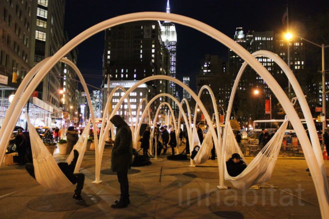 Flatiron Sky-Line, flatiron partnership, van alen institute, lot architects, van alen, flatiron skyline, flatiron holiday, led lighting, led art, light art, nyc art