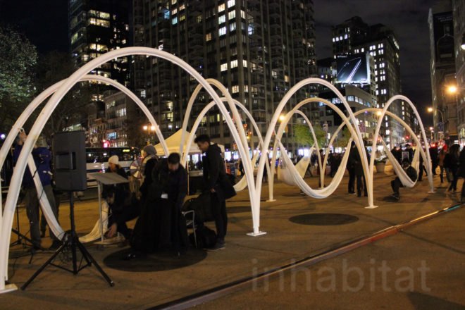 Flatiron Sky-Line, flatiron partnership, van alen institute, lot architects, van alen, flatiron skyline, flatiron holiday, led lighting, led art, light art, nyc art