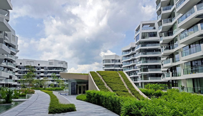 Studio Libeskind, Corals at Keppel Bay, Keppel Land, waterfront, Australia, residential complex, green architecture, aluminium facade, glass panels