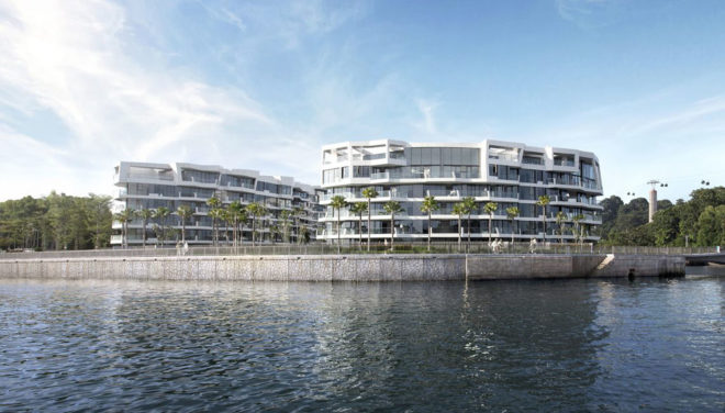 Studio Libeskind, Corals at Keppel Bay, Keppel Land, waterfront, Australia, residential complex, green architecture, aluminium facade, glass panels
