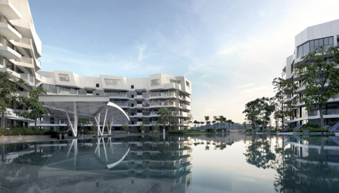 Studio Libeskind, Corals at Keppel Bay, Keppel Land, waterfront, Australia, residential complex, green architecture, aluminium facade, glass panels