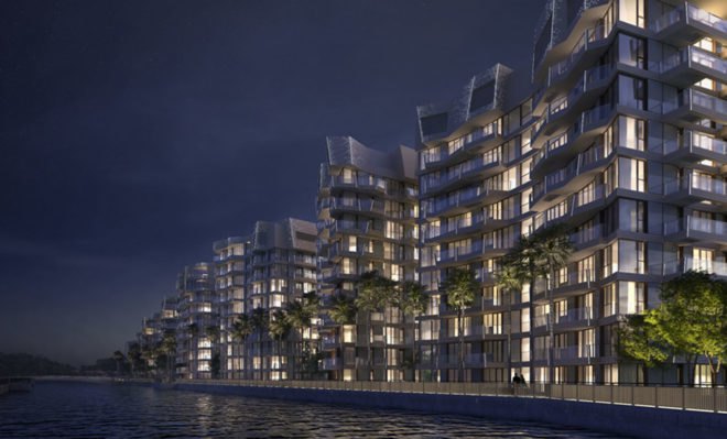 Studio Libeskind, Corals at Keppel Bay, Keppel Land, waterfront, Australia, residential complex, green architecture, aluminium facade, glass panels