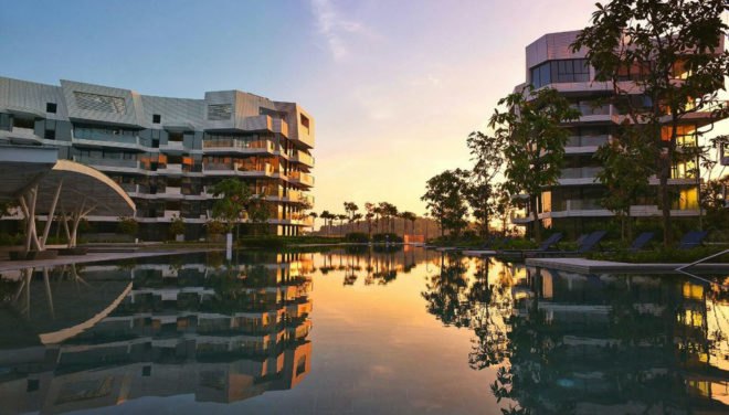 Studio Libeskind, Corals at Keppel Bay, Keppel Land, waterfront, Australia, residential complex, green architecture, aluminium facade, glass panels