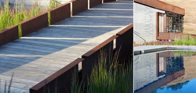 Crook Cup Bow Twist House by Schwartz and Architecture, eucalyptus solar screen, Nicasio architecture, Marin County Green Building standard house, contemporary California countryside home, Crook Cup Bow Twist House