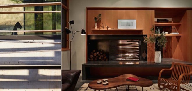 Crook Cup Bow Twist House by Schwartz and Architecture, eucalyptus solar screen, Nicasio architecture, Marin County Green Building standard house, contemporary California countryside home, Crook Cup Bow Twist House