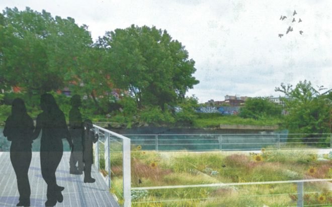 Gowanus Sponge Park, DLANDstudio, Gowanus Canal, Brooklyn, Brooklyn water pollution, Sponge Park, water quality nyc, nyc water pollution, superfund site, natural filtration, engineered soil, plants absorbing toxic materials, plants absorbing heavy metals, canal-cleaning park,